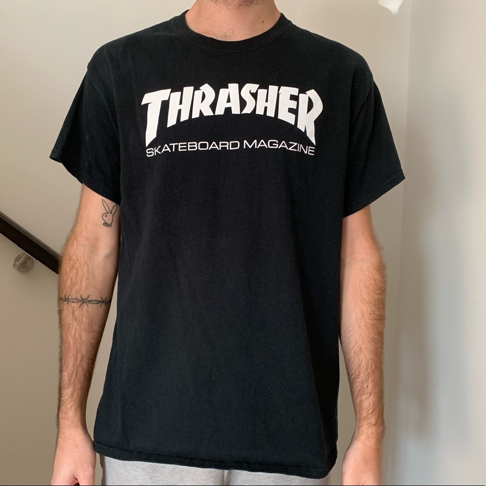 Thrasher Skateboard Magazine Graphic T-shirt black